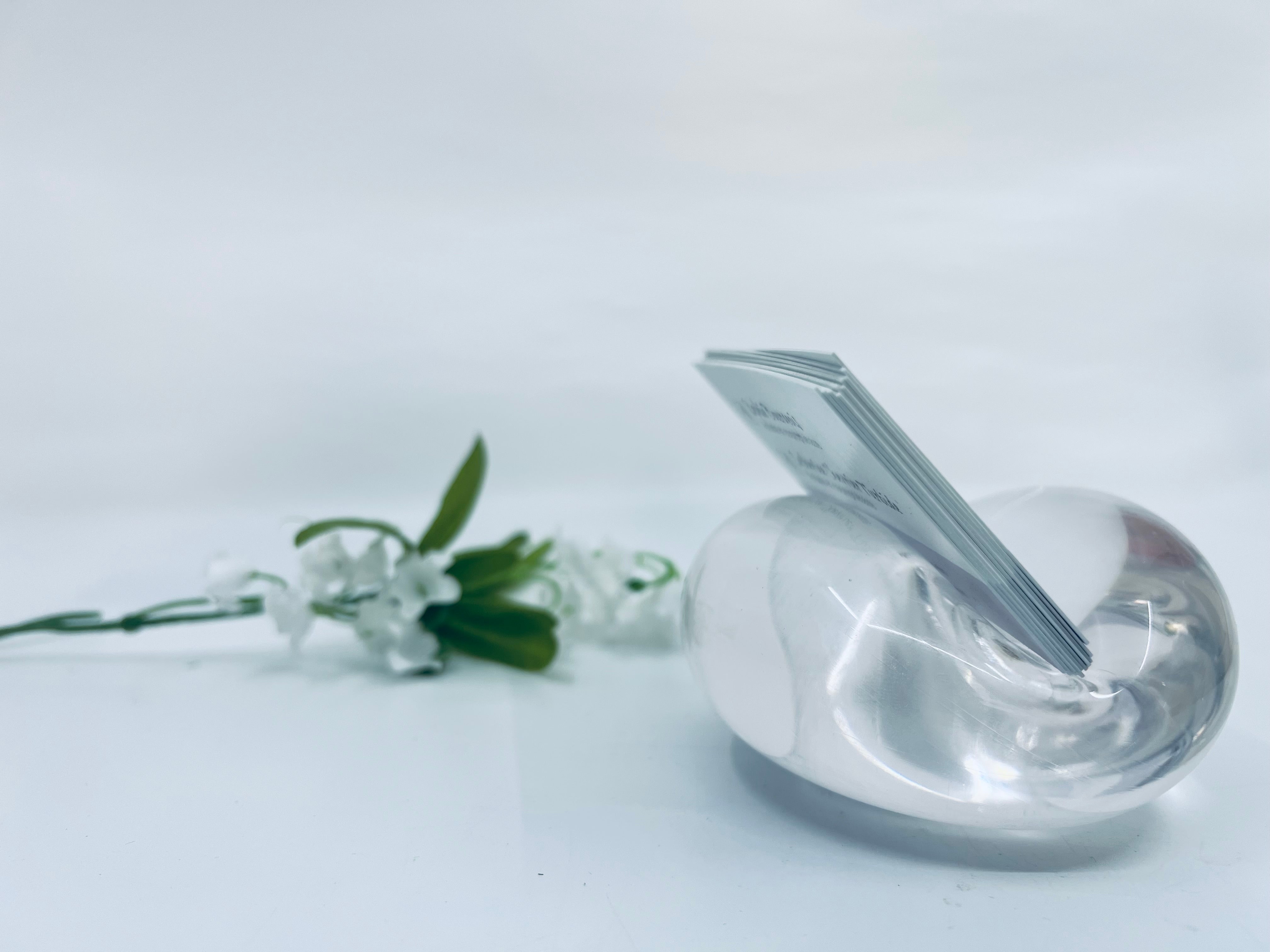 Porte-carte en verre