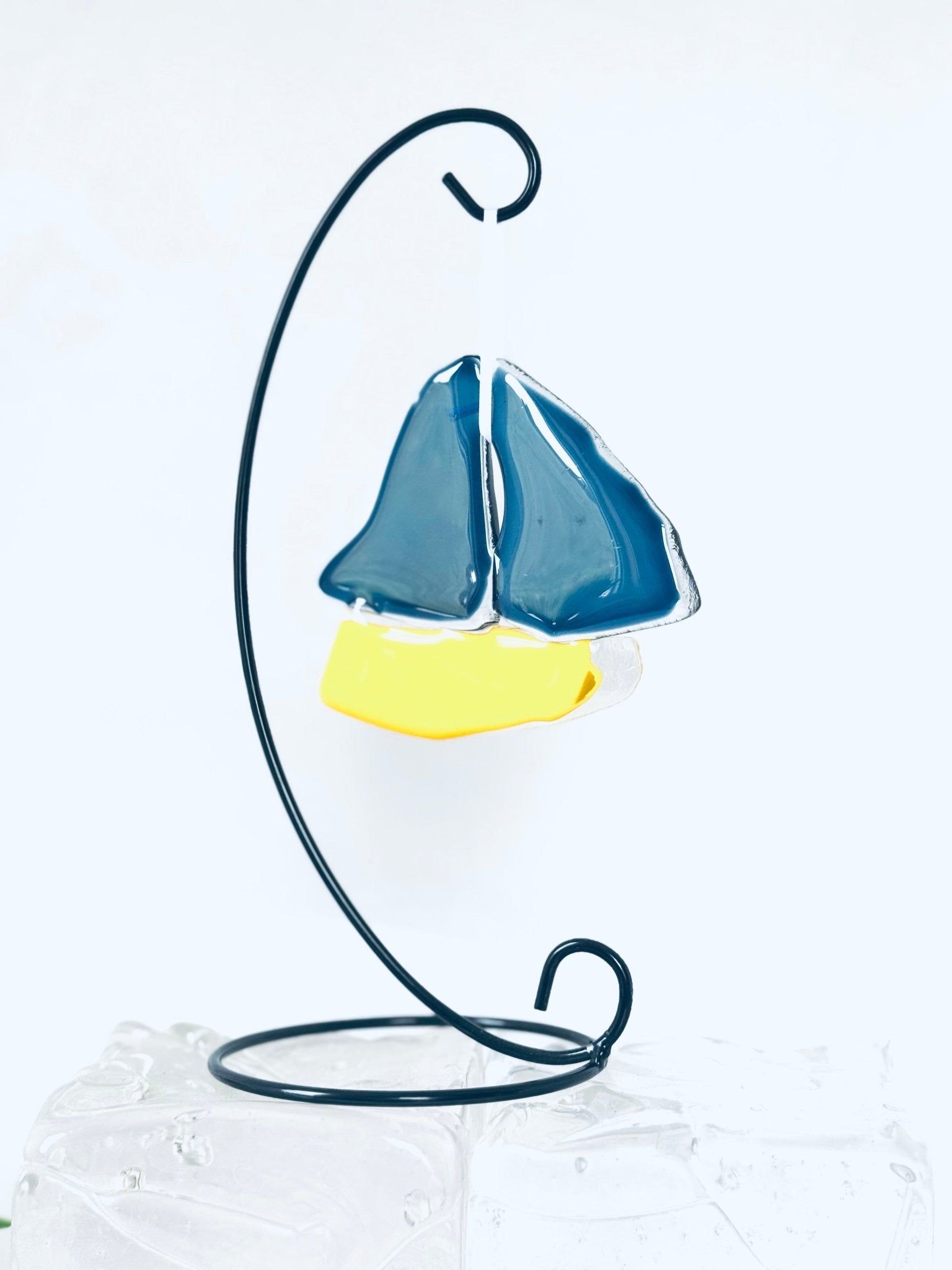 Bateau imparfait en verre recyclé - La Meduse - Verre soufflé