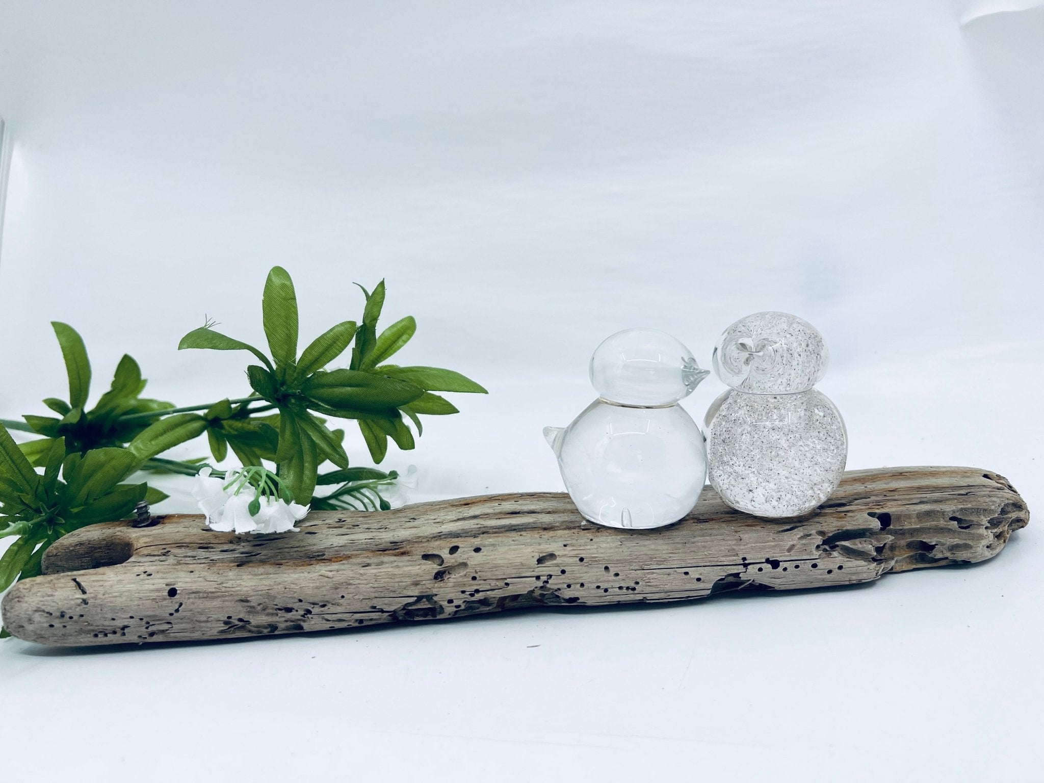 Amoureux des plages - bois et verre - La Meduse - Verre soufflé