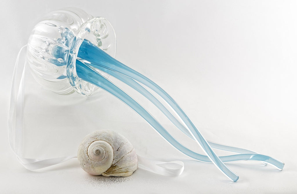 Méduse en verre suspendue - grande - La Meduse - Verre soufflé