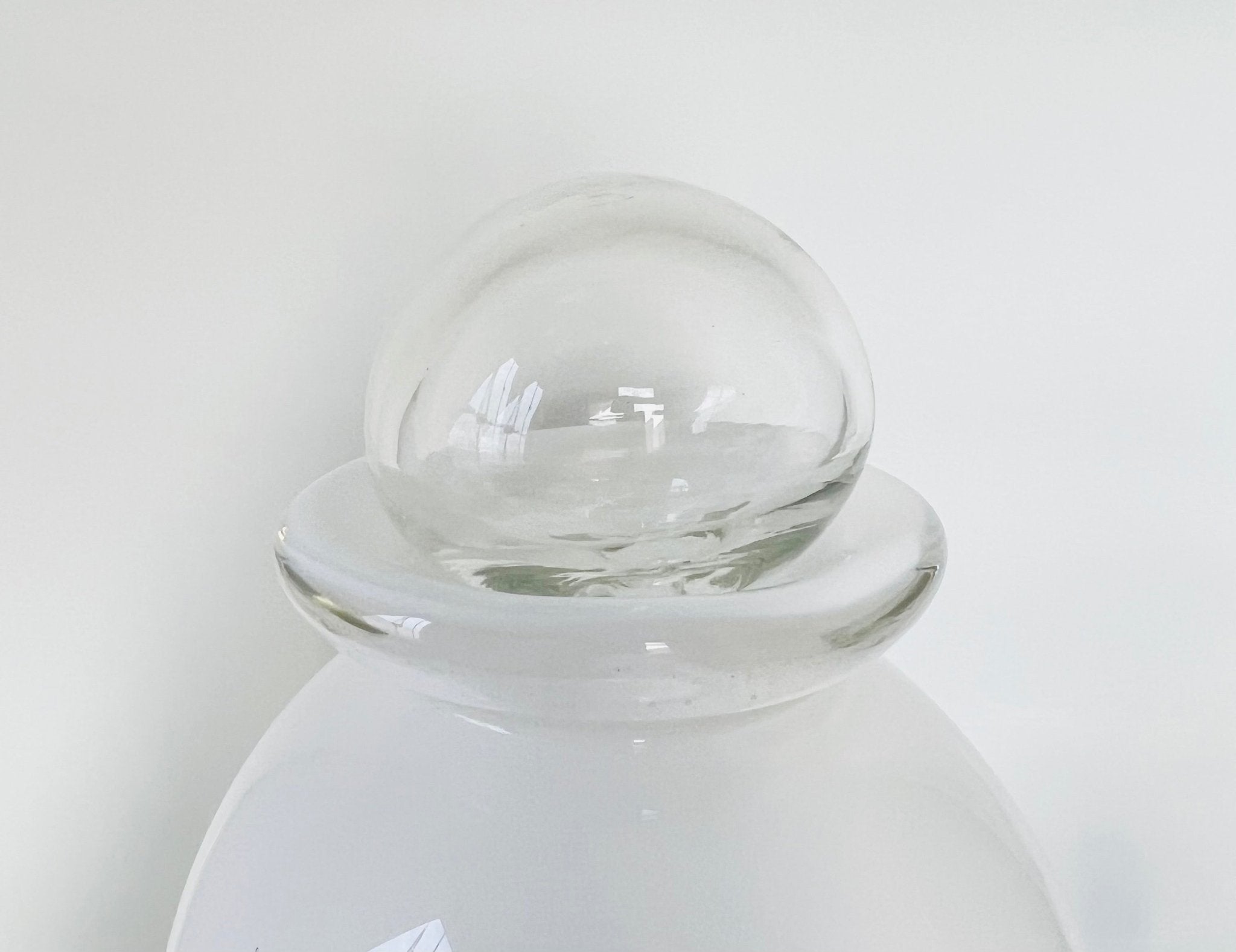 Urne funéraire "Perle blanche" en verre soufflé - La Meduse - Verre soufflé